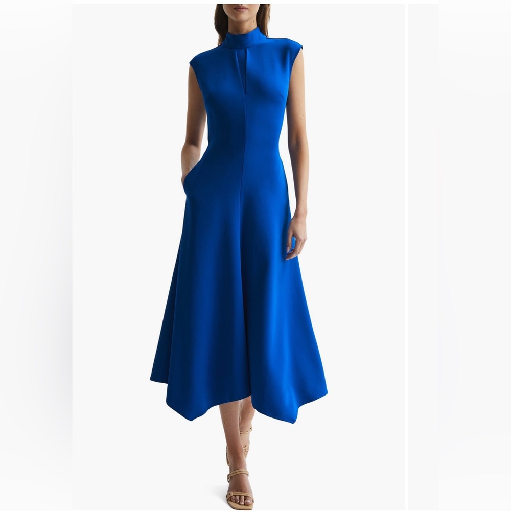 Reiss- Beautiful Hour glass Cobalt Party Dress - timeless elegance